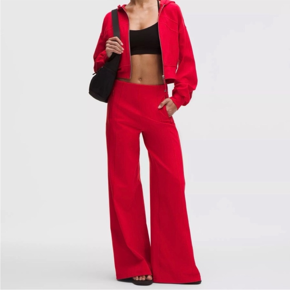 Lululemon Define HR High-Rise Wide-Leg Pant Luon Oxford Red | XXS